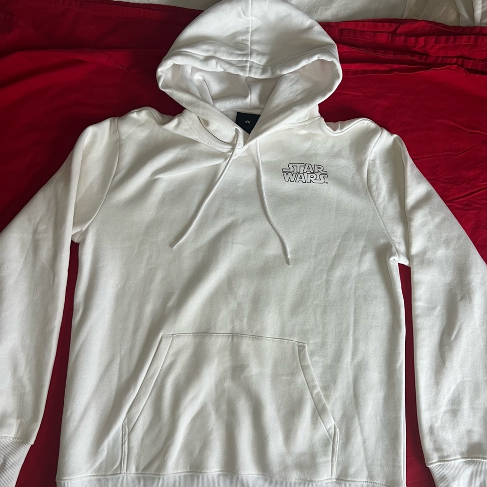 Star Wars H&M Collaboration Episode 4 Graphic Hoodie White Men's Large Pre-Loved